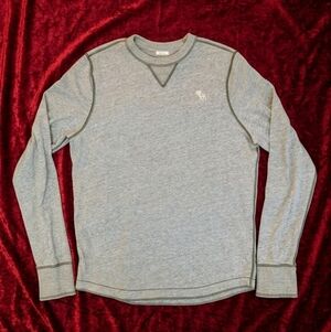Vintage Abercrombie & Fitch Heather Gray Crewneck Muscle Fit
